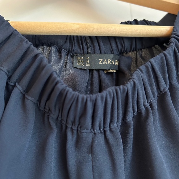 Zara Palazzo Pants Navy - Picture 5 of 5